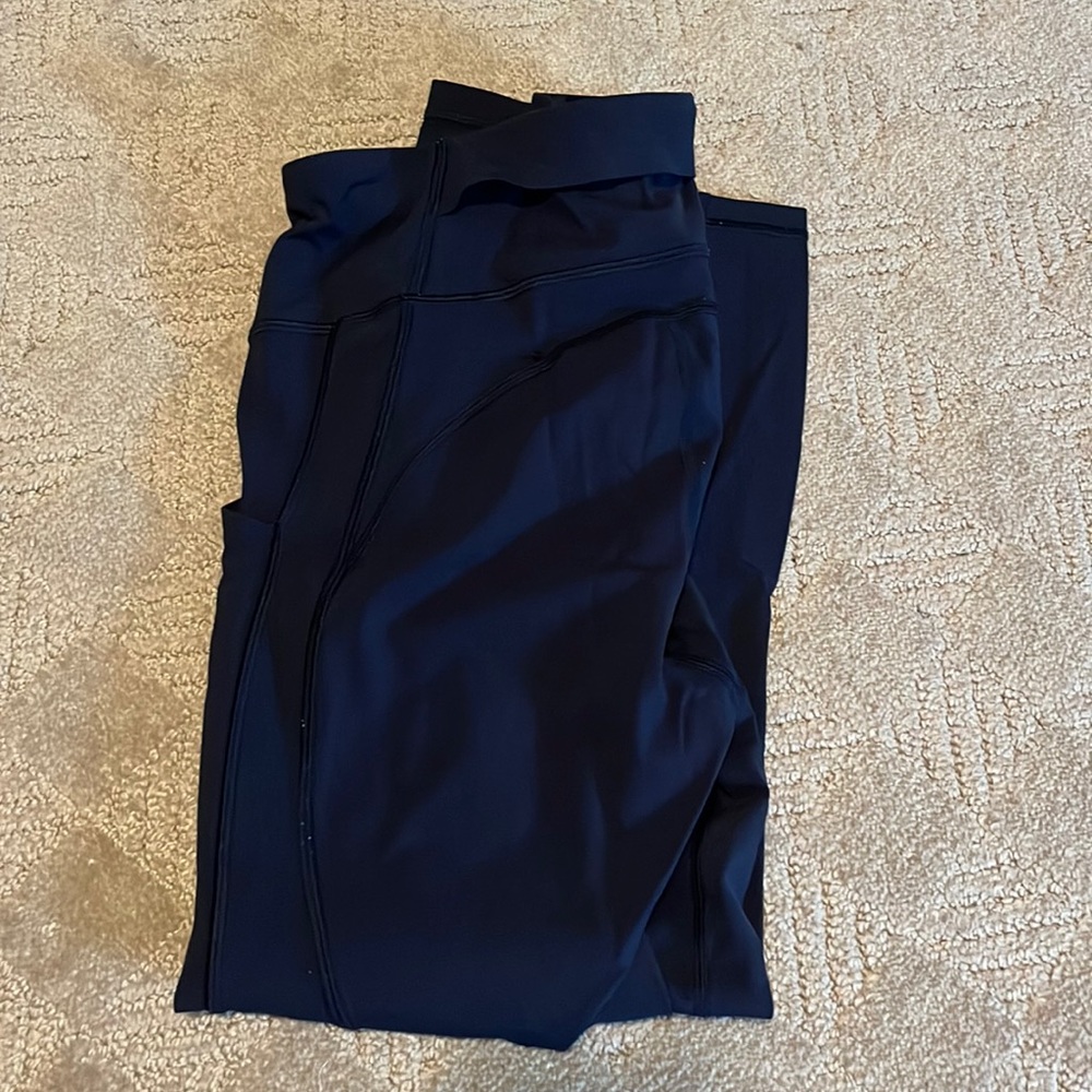Lululemon running leggings navy blue